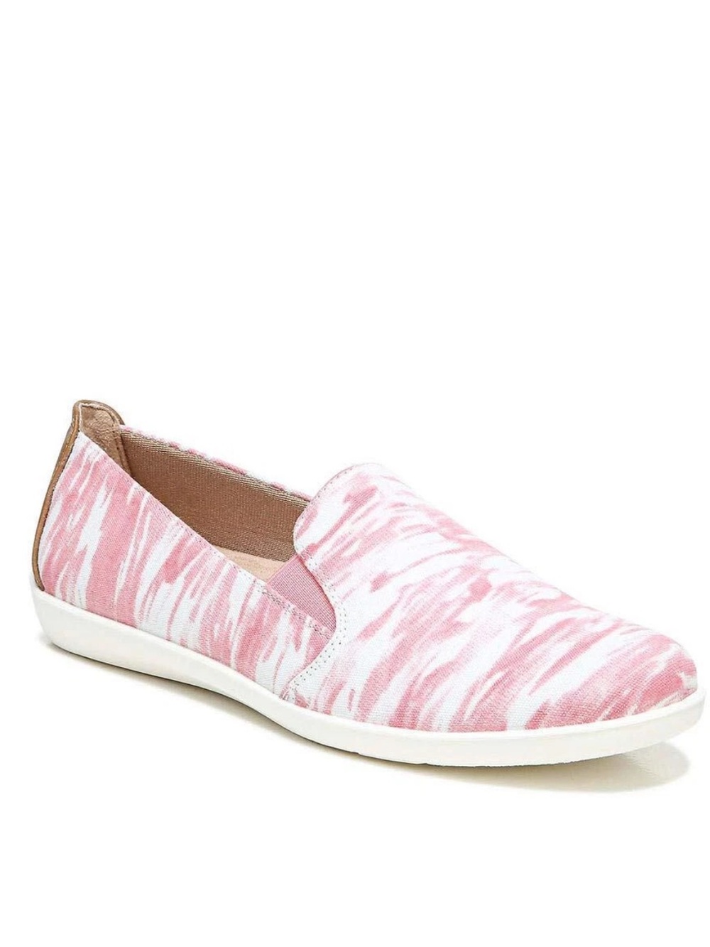Life Stride Sz. 8  Pink b Patterned Slip-On Moccasin-NEW